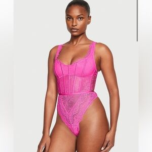 VS Vintage Lace Corset Teddy